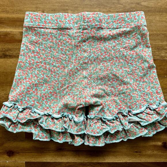 Matilda Jane Hello! Lovely New Horizon Floral Shorties Green Pink Knit Shorts 4 - Picture 3 of 4